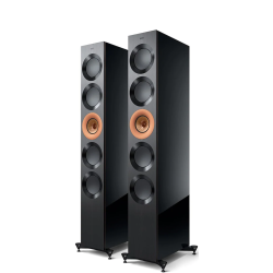 KEF Reference 5 Meta Floorstanding Speakers - Gloss Black/Copper