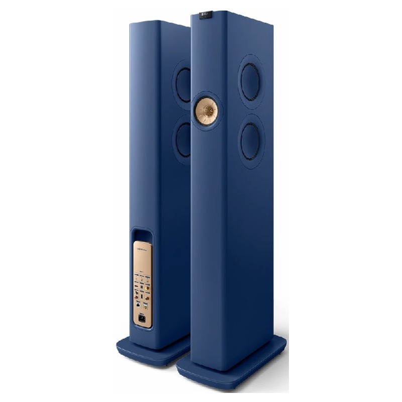 KEF LS60W Wireless Floorstanding Speakers - Royal Blue