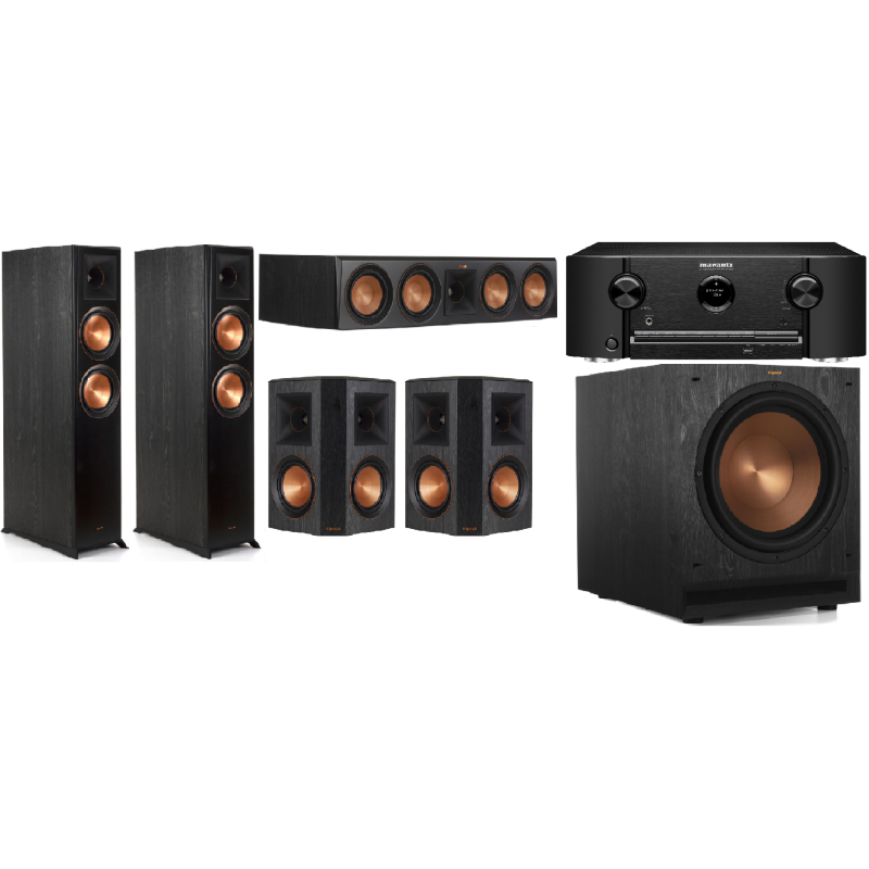 Klipsch RP-6000F II & Marantz Cinema 60 5.1 Package - Black