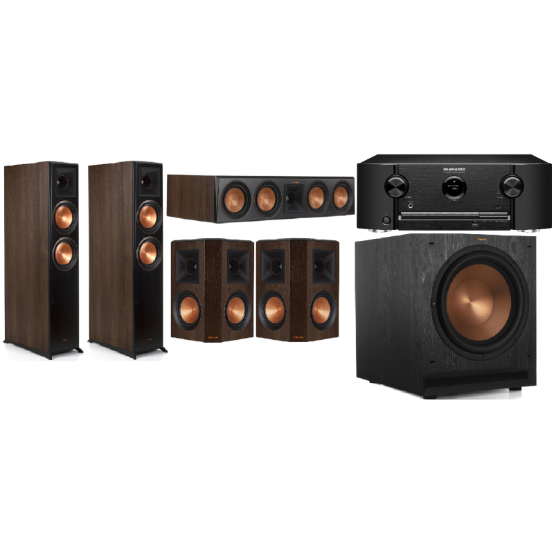 Klipsch RP-6000F II & Marantz Cinema 60 5.1 Package - Walnut