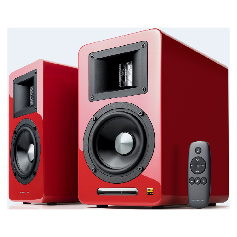 Airpulse A100 Wireless Speakers - Gloss Red