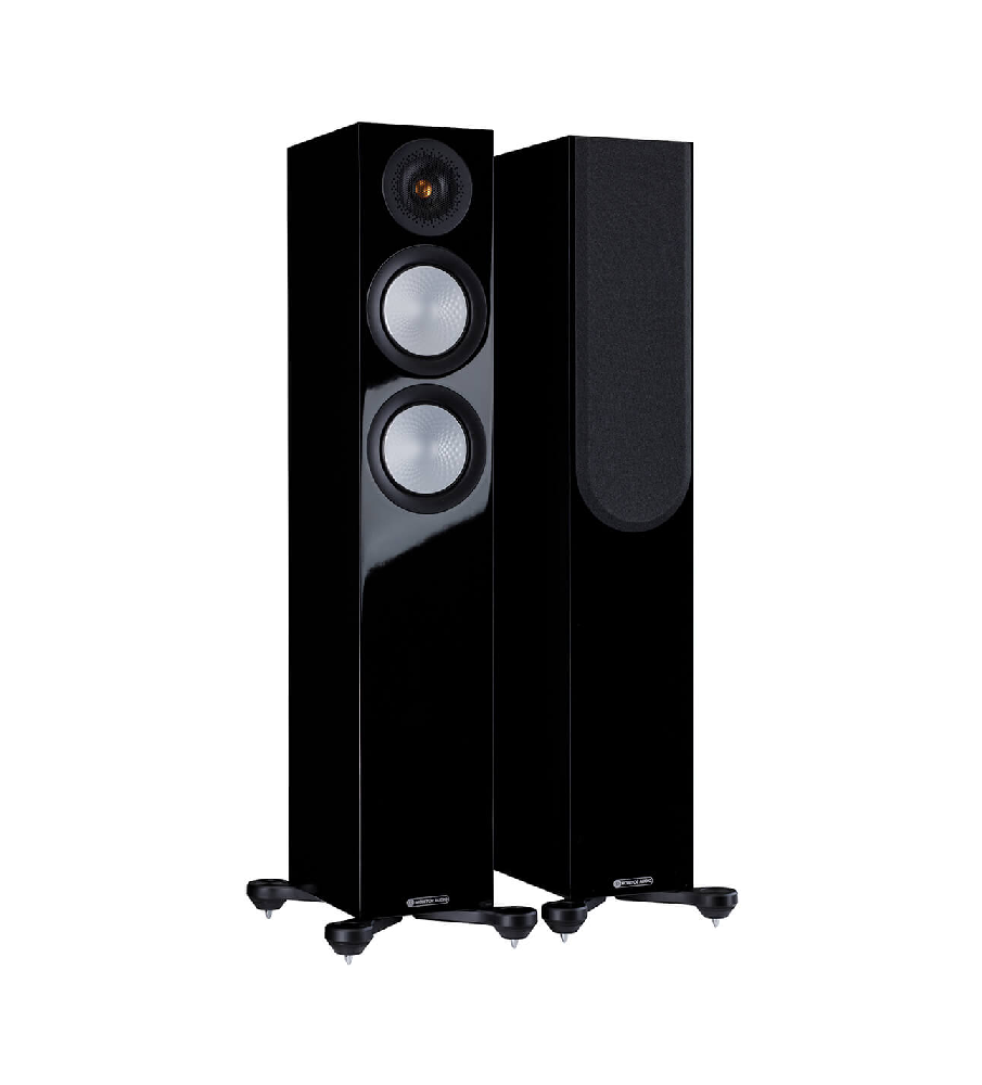 Monitor Audio Silver 200 (7G) Floorstanding Speakers - Gloss Black