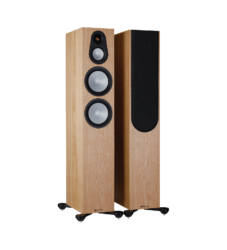 Monitor Audio Silver 300 (7G) Floorstanding Speakers - Ash