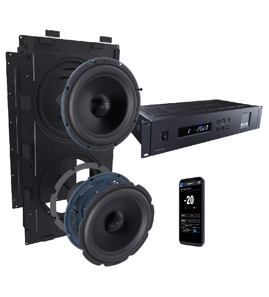 SVS 3000 InWall Dual Subwoofer System (including STA800D2)