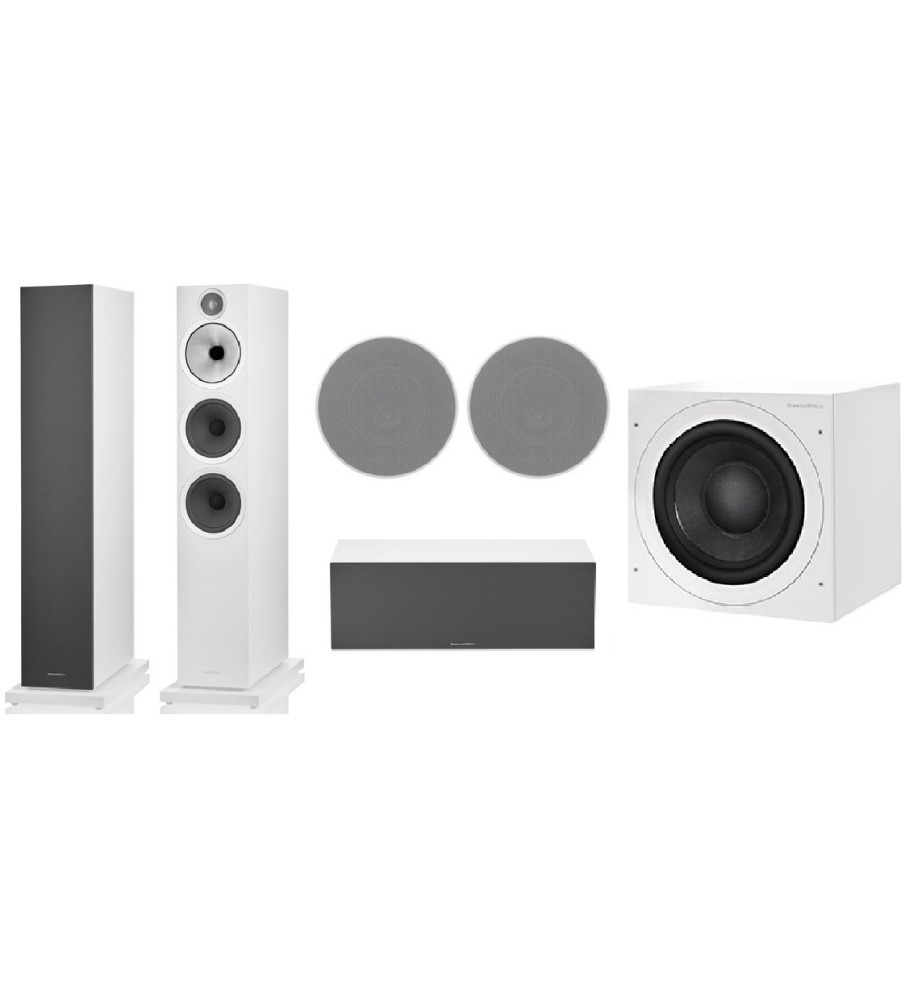 Bowers & Wilkins 603 s3 5.1 Speaker Package with CCM684 - White