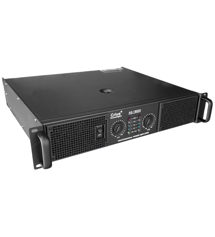 Crius Technologies AS-1800X 1860 watt RMS Power Amplifier