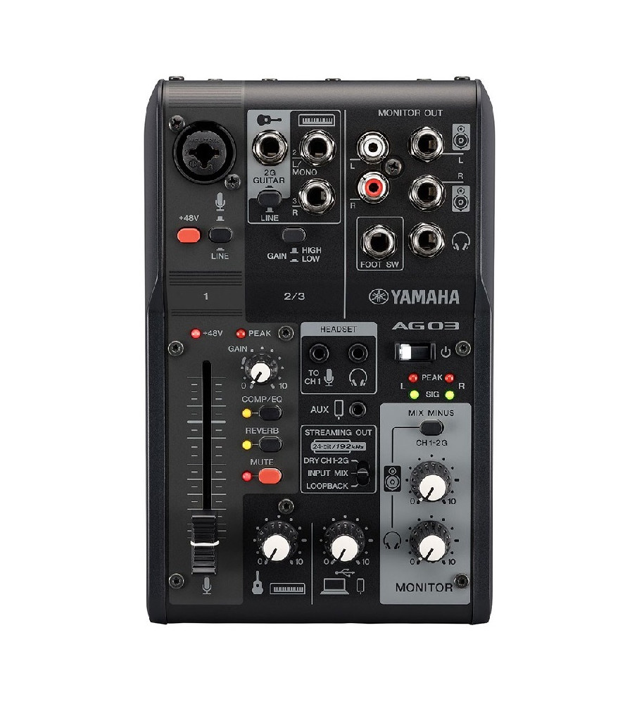 Yamaha AG03MK2 Live Streaming Mixer - Black