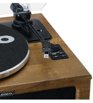 Lenco LS-410WA Turntable with 4 Built-in Speakers & Bluetooth - Walnut