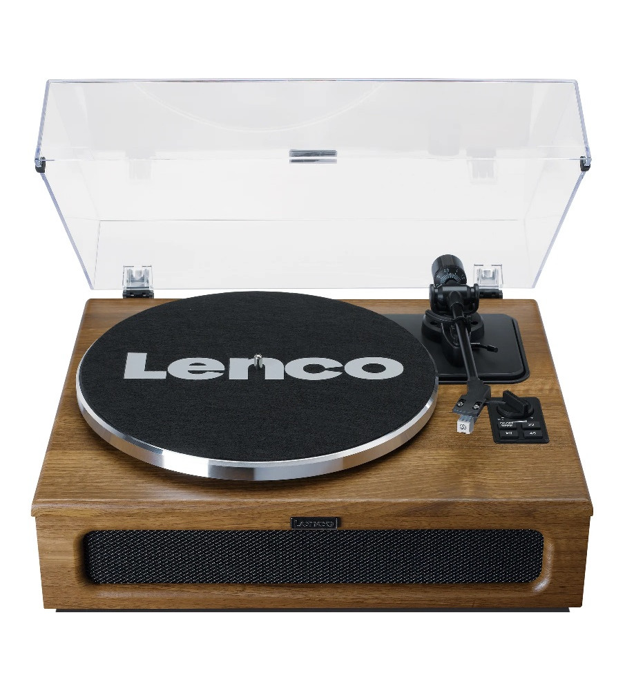 Lenco LS-410WA Turntable with 4 Built-in Speakers & Bluetooth - Walnut