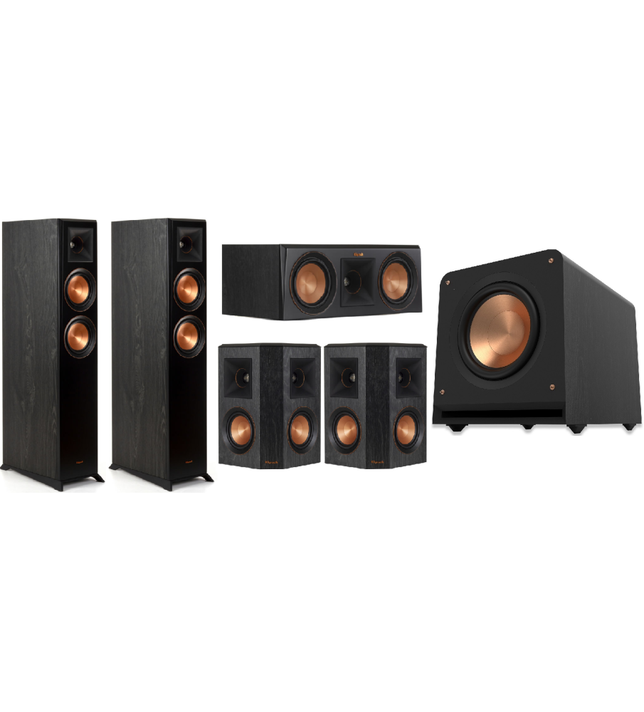 Klipsch RP-5000F II 5.1 Home Theatre Speaker Package - Black