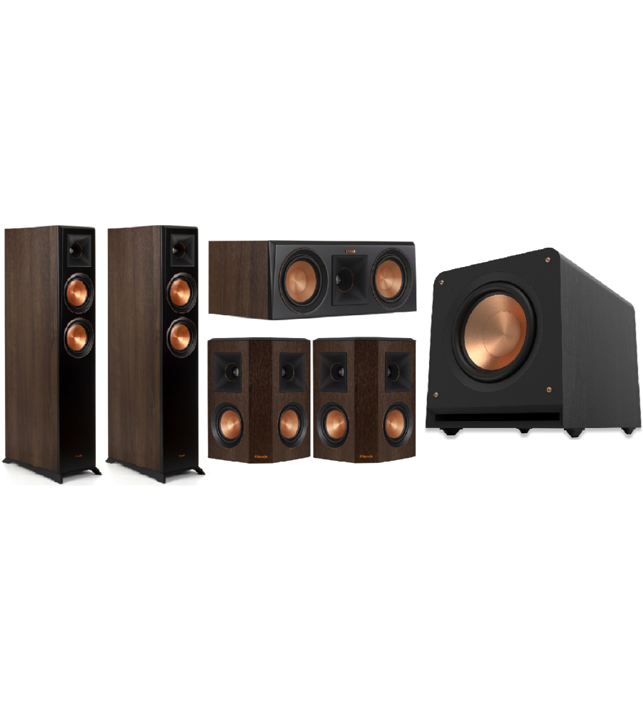 Klipsch RP-5000F II 5.1 Home Theatre Speaker Package - Walnut