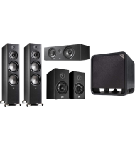 Polk Reserve R700 Speakers & Onkyo TX-RZ50 5.1 Package - Black