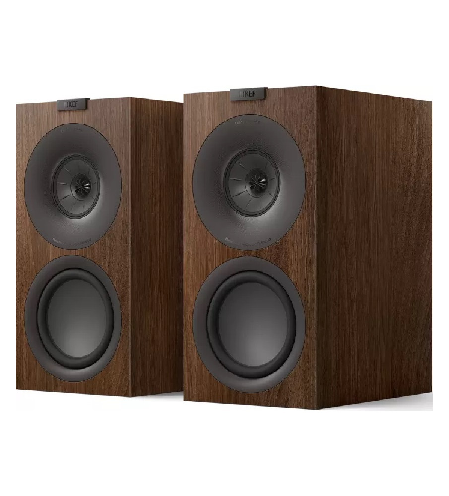 KEF Q Concerto Meta 3-way Bookshelf Speakers - Walnut