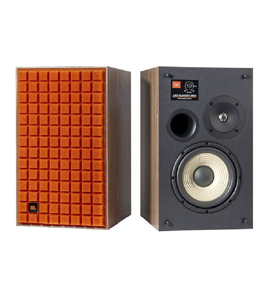 JBL L82 Classic MKII 2-way Bookshelf Speakers - orange Grille