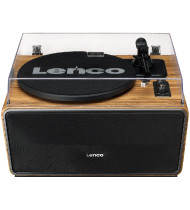 Lenco LS-570OK All-in-One 80-Watt Bluetooth Turntable Speaker System - Oak