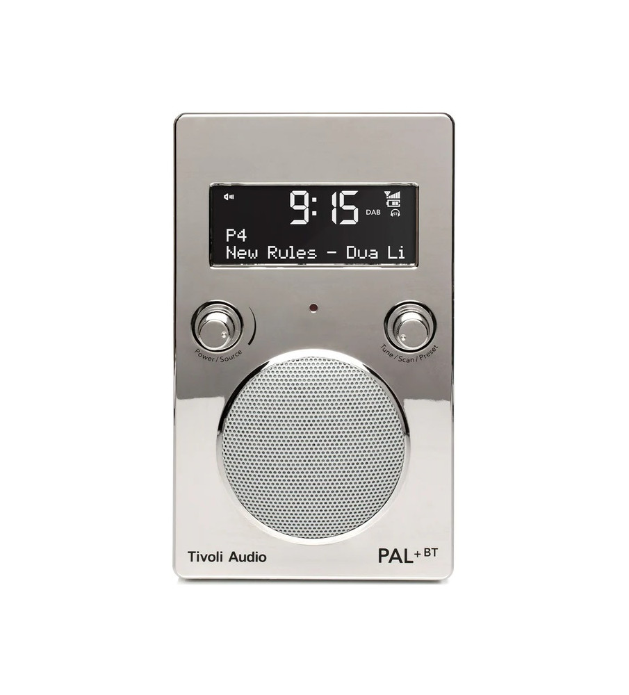 Tivoli Audio PAL+ BT DAB+ Portable Wireless Speaker - Chrome