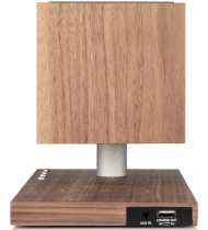 Tivoli Audio Revive Bluetooth Speaker with Wireless Charging & Lamp - Walnut/Grey