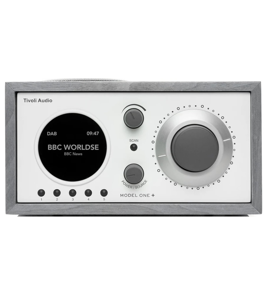 Tivoli Audio Model One+ Bluetooth DAB+/FM Speaker - Grey White