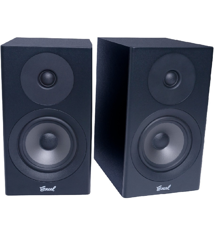 Encel Raw Gelati Bookshelf Speakers - Liquorice Black