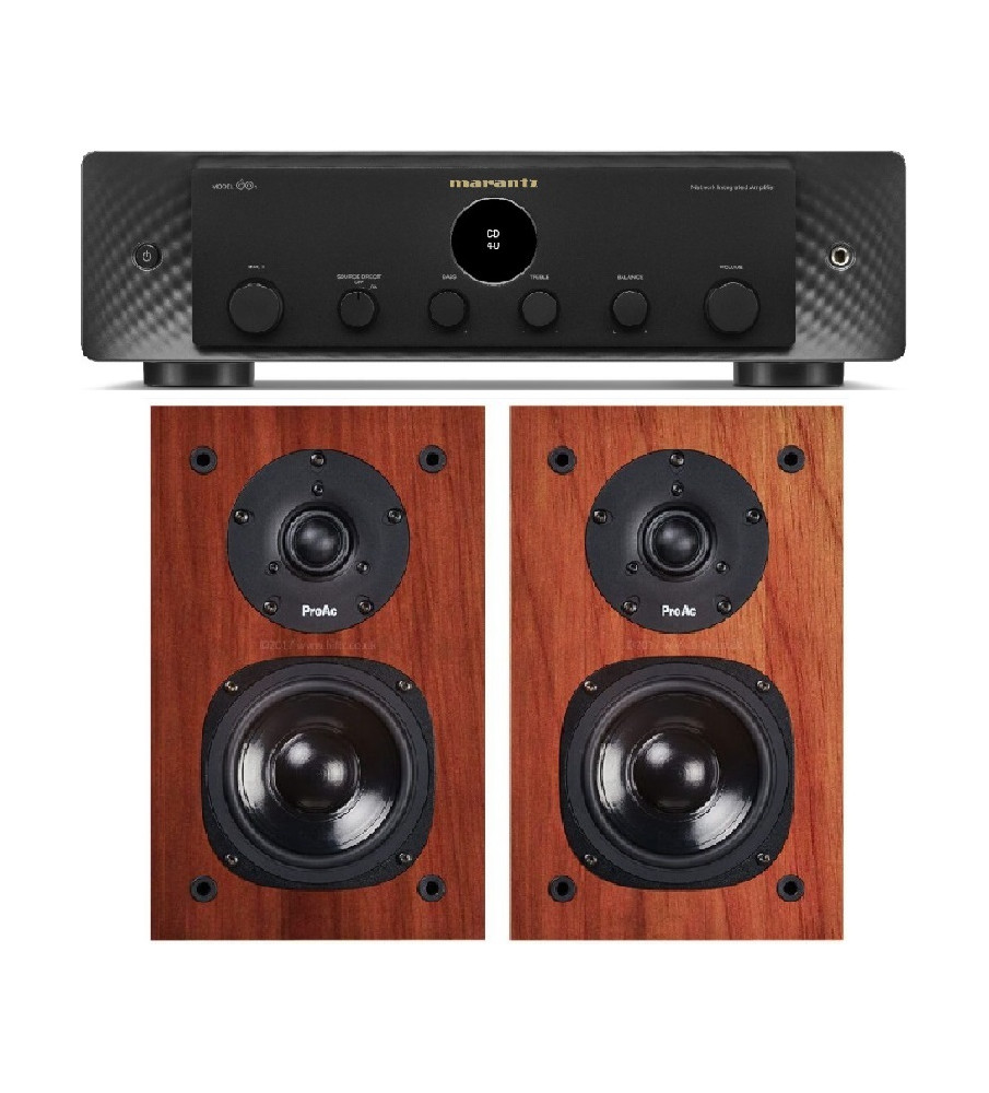 Marantz Model 60n Network Integrated Amplifier & ProAc Tablette 10 Signature Speakers - Black & Mahogany