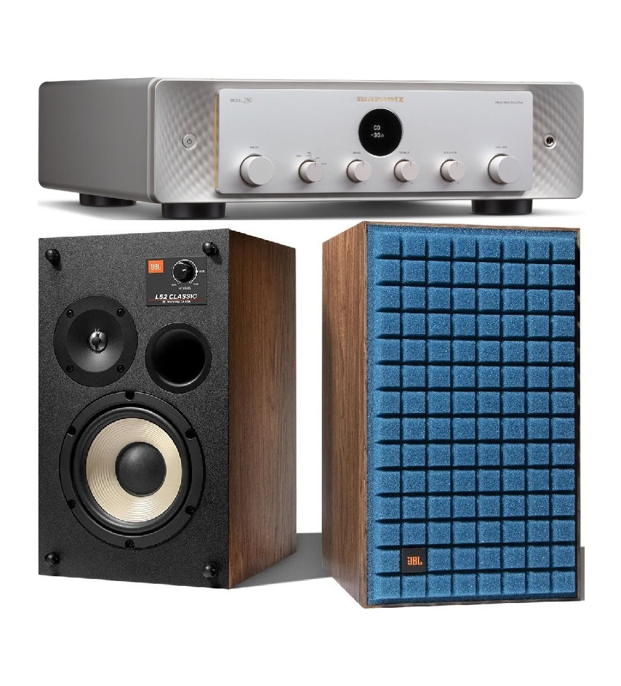 Marantz Model 40n Integrated Stereo Amplifier & JBL L82 Classic MKII - Silver & Blue Grilles