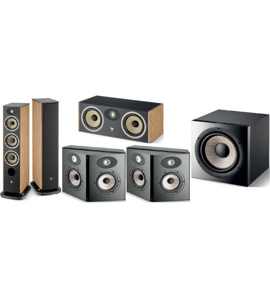 Focal Aria EVO X No.2 5.1 Home Theatre Speaker Package - Prime Walnut