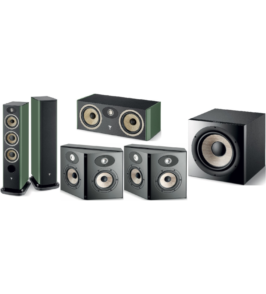 Focal Aria EVO X No.2 5.1 Home Theatre Speaker Package - Moss Green