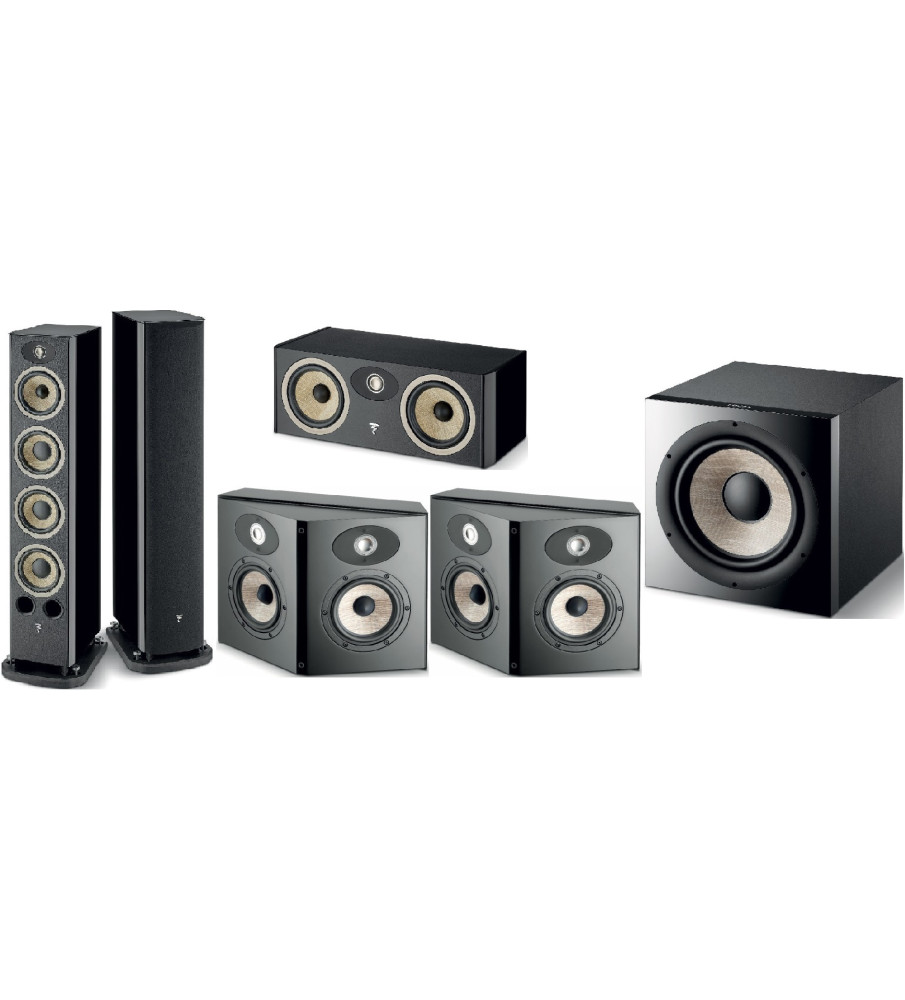 Focal Aria EVO X No.3 5.1 Home Theatre Speaker Package - High Gloss Black