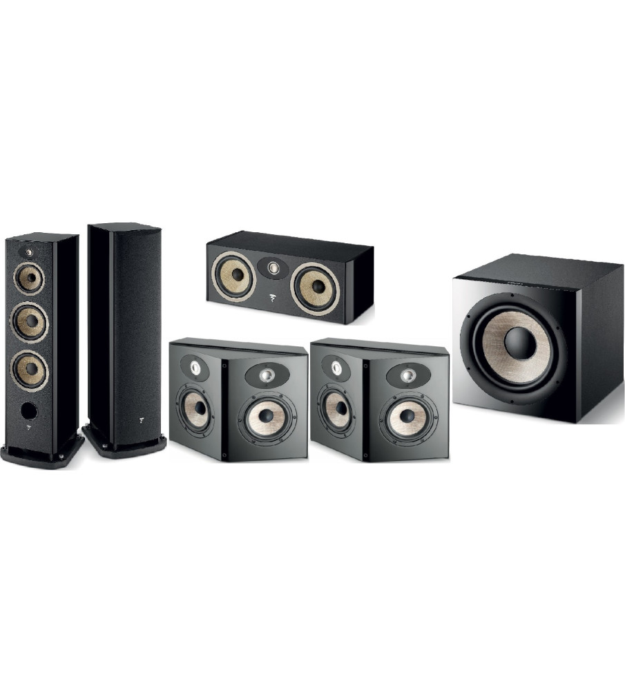 Focal Aria EVO X No.4 5.1 Home Theatre Speaker Package - High Gloss Black