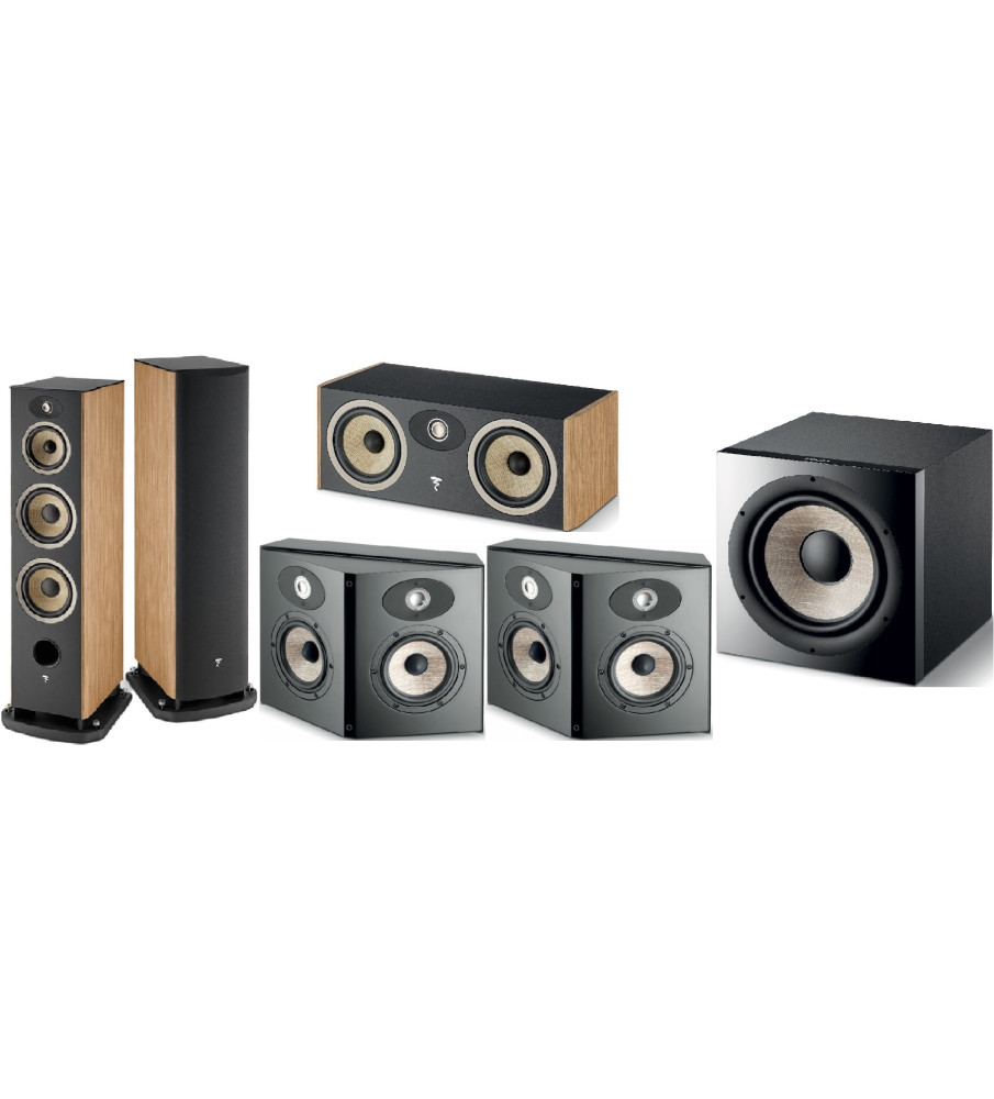 Focal Aria EVO X No.4 5.1 Home Theatre Speaker Package - Prime Walnut