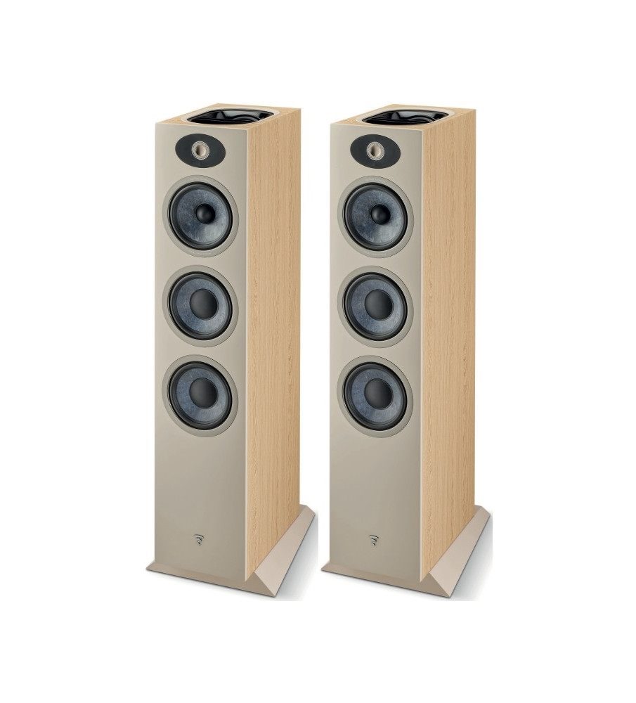 Focal Theva No.3-D Dolby Atmos 3-way Floorstanding Speakers - Light Wood
