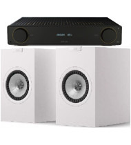 Arcam A5+ Integrated Amplifier & KEF Q1 Meta Speakers - Satin White