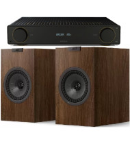 Arcam A5+ Integrated Amplifier & KEF Q1 Meta Speakers - Walnut