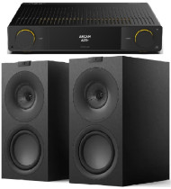 Arcam A25+ Integrated Amplifier & KEF Q Concerto Meta Speakers - Satin Black